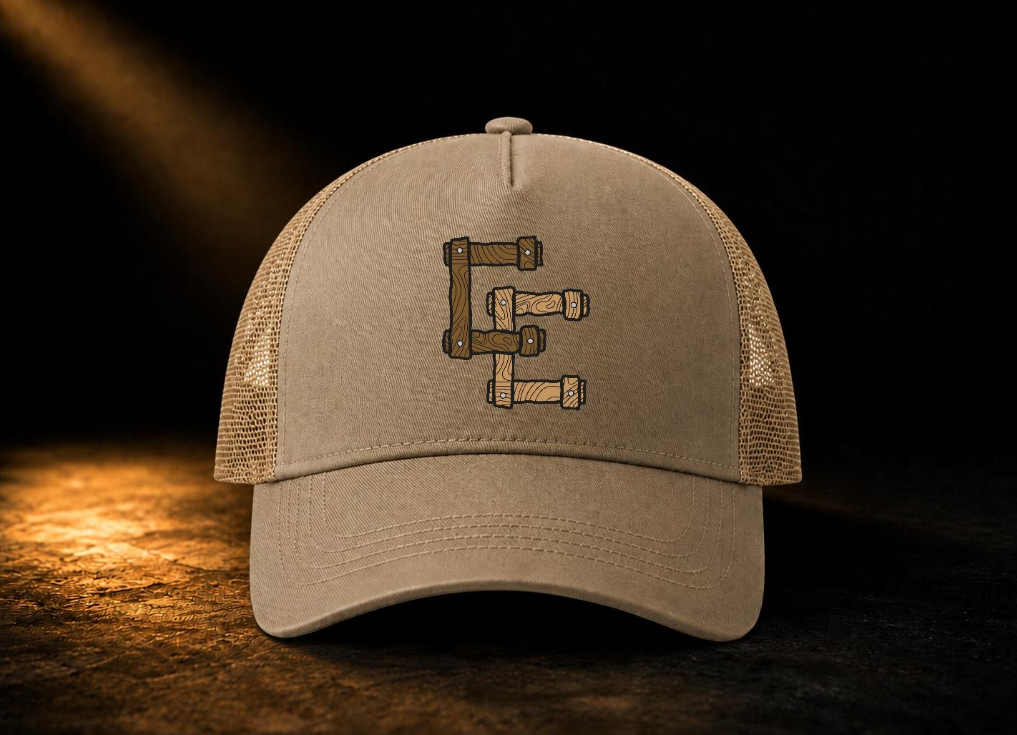 Casquette personnalisée beige – impression DTF