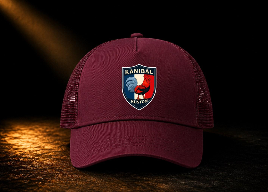 Casquette personnalisée logo Kanibal Kulture – impression DTF